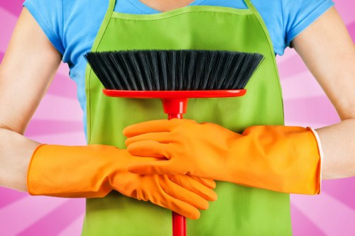Charity donation items prepared for reuse after cleaning
