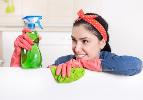 Waste handling and disposal compliance during a deep cleaning service