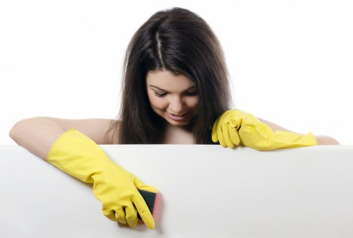 Professional deep cleaning preparation in a Camden property